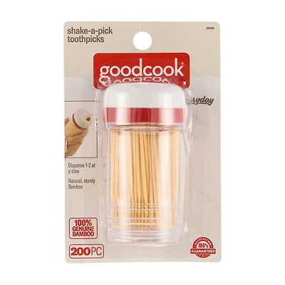 Goodcook Shake-A-Pick Toothpicks, 200 ct
