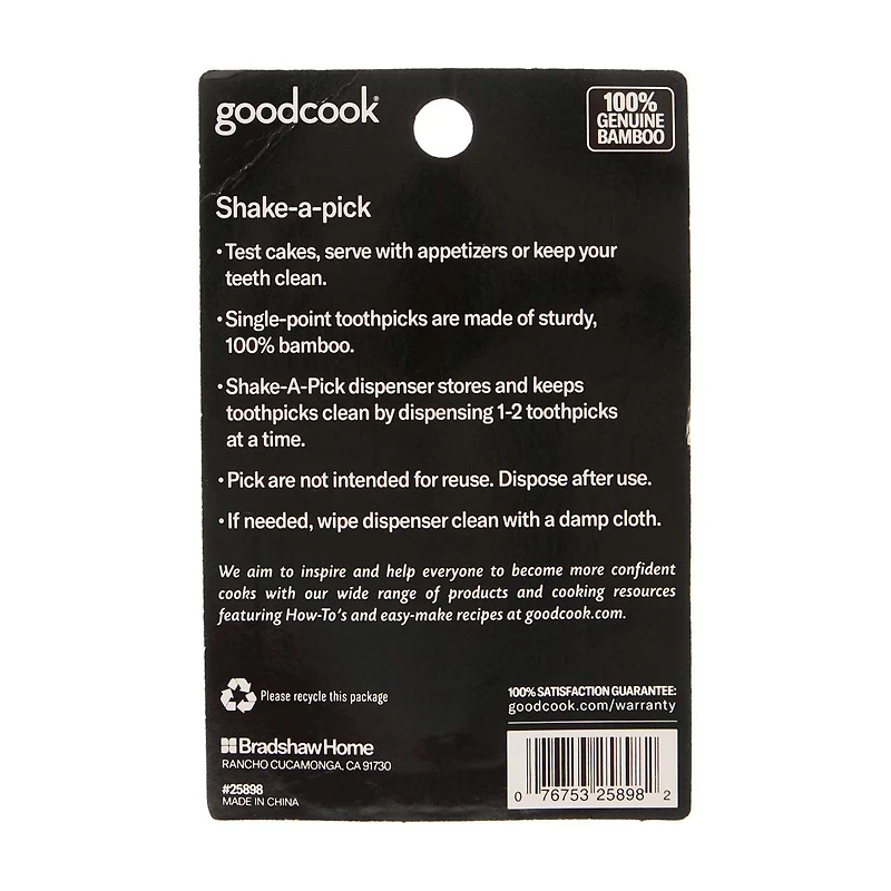 Goodcook Shake-A-Pick Toothpicks, 200 ct