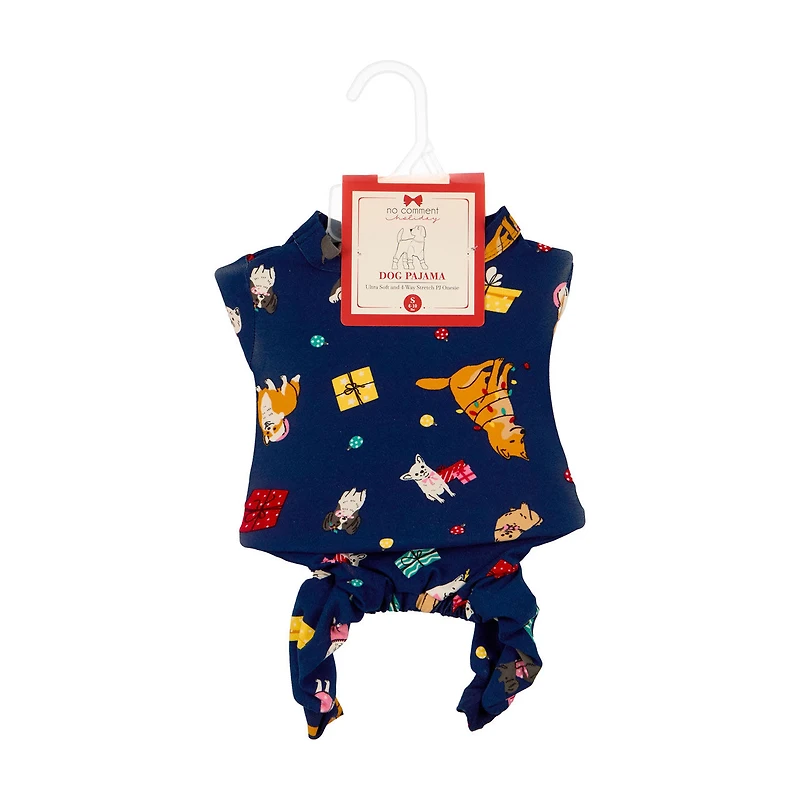 No Comment Dog Pajama Set, Presents, Small