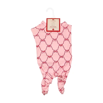 No Comment Dog Pajama Set, Bows, Large