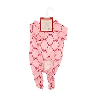 No Comment Dog Pajama Set, Bows, Large
