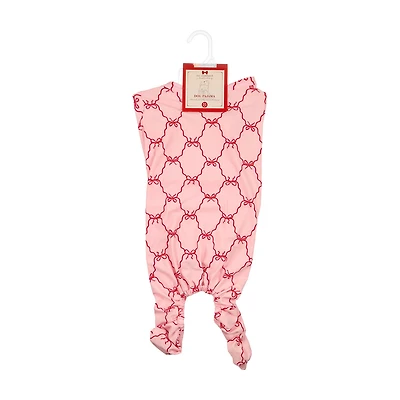 No Comment Dog Pajama Set, Bows, XL