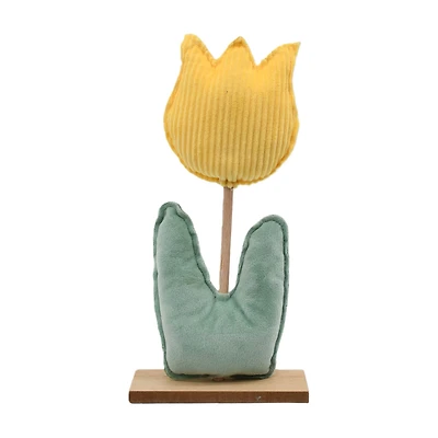 Easter Tulip Fabric Decoration, 5 in, Assorted