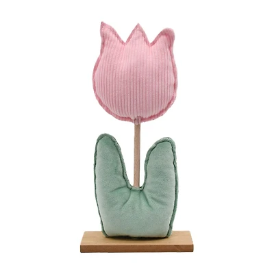 Easter Tulip Fabric Decoration, 5 in, Assorted