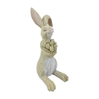 Easter Bunny with Tulips Decoration, 10 in