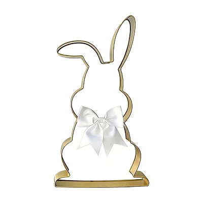 Metal Easter Bunny Decoration, 19 in