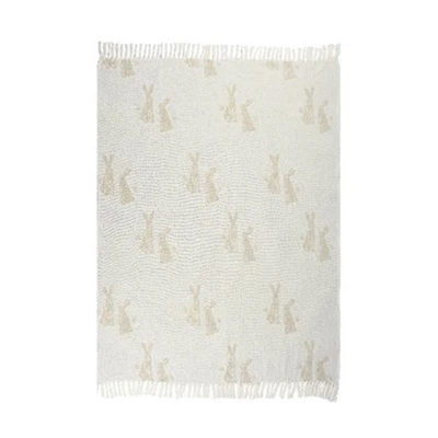 Bunny Woven Throw, 50x60 in