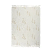 Bunny Woven Throw, 50x60 in