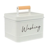 Clean Mama Dryer Sheet Tin Box w/ Wooden Handle