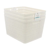 Clean Mama Wheat Straw Baskets, Large, 3 pk, Assorted