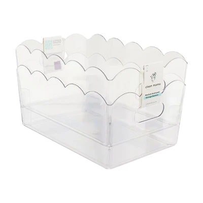 Clean Mama Scalloped Edge Bin Set, 2 pk, Medium, 12 in x 8 in x 5.59 in