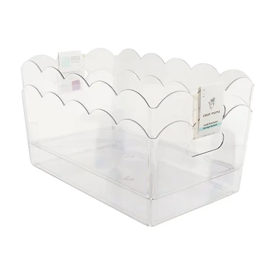 Clean Mama Scalloped Edge Bin Set, 2 pk, Large, 13.98 in x 9 in x 6.38 in