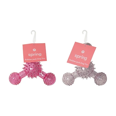 Spring Rubber Jack Dog Toy