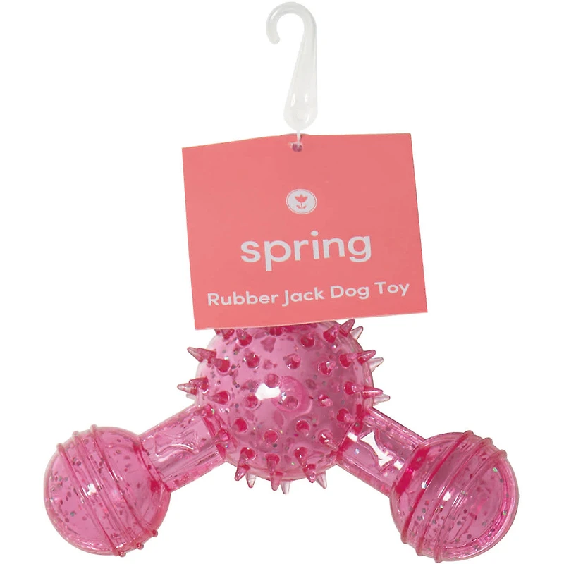 Spring Rubber Jack Dog Toy