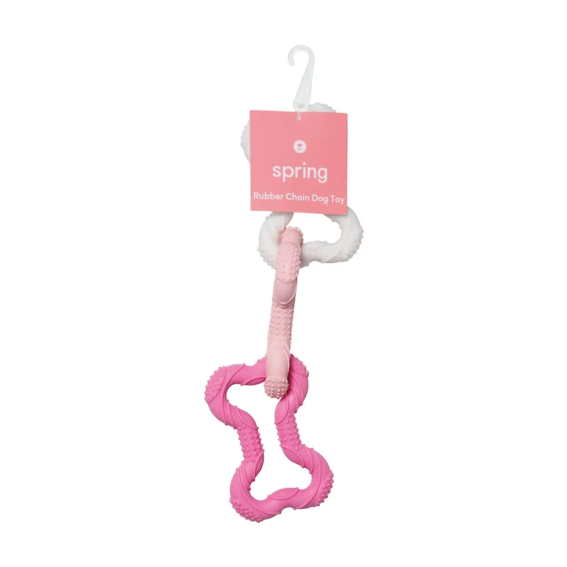 Spring Rubber Chain Dog Toy