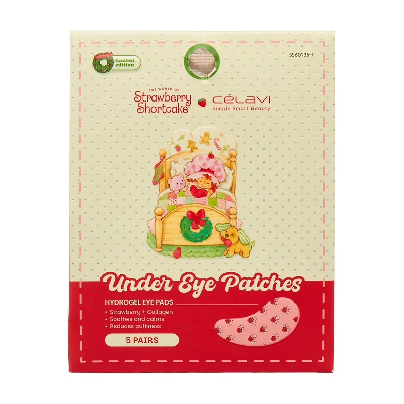 Celavi Strawberry Shortcake Under Eye Patches, 5 Pairs