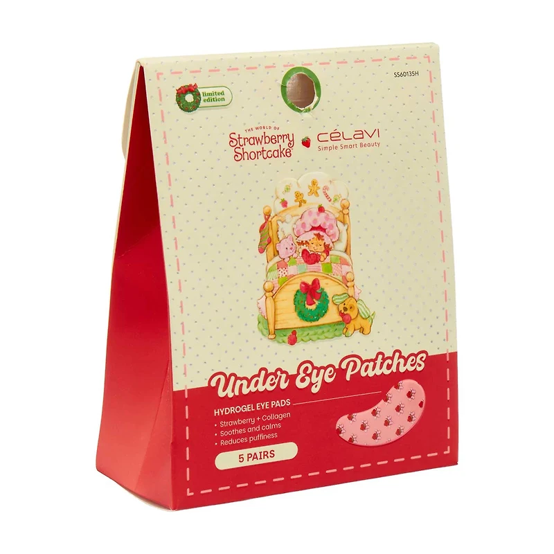 Celavi Strawberry Shortcake Under Eye Patches, 5 Pairs