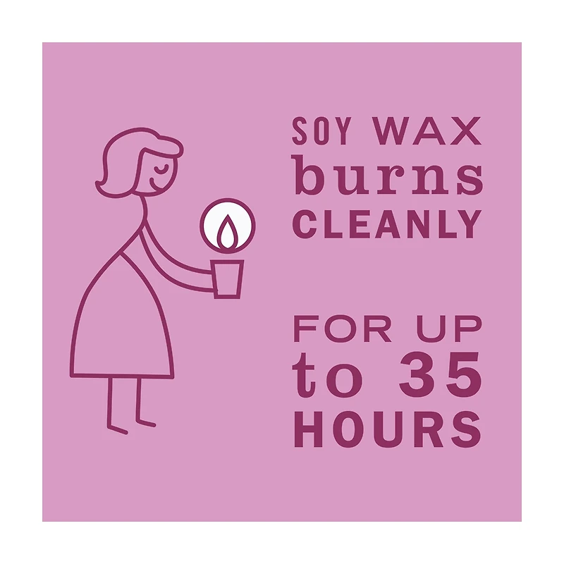 Mrs. Meyer's Clean Day Scented Soy Candle, Peony Scent, 7.2 oz