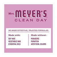 Mrs. Meyer's Clean Day Scented Soy Candle, Peony Scent, 7.2 oz
