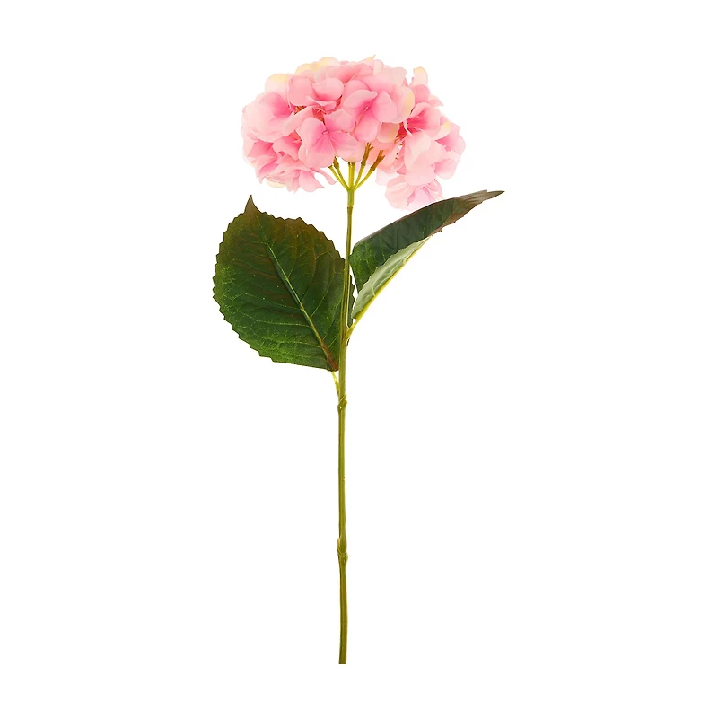 Artificial Light Pink Hydrangea Stem