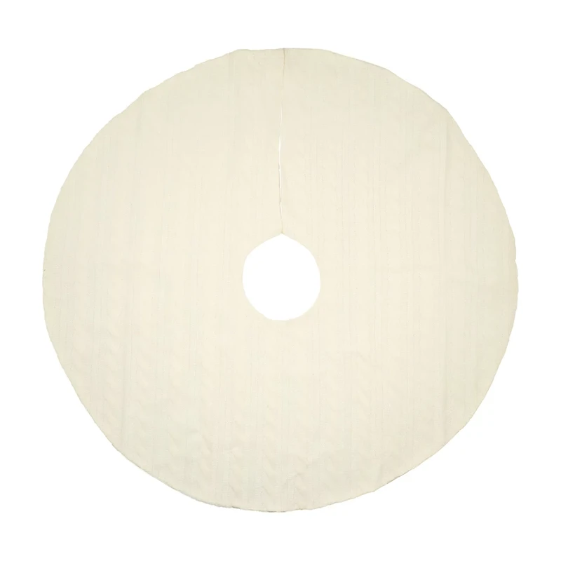 Christmas Knitted Tree Skirt, 38 in, Assorted