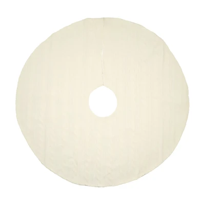 Christmas Knitted Tree Skirt, 38 in, Assorted