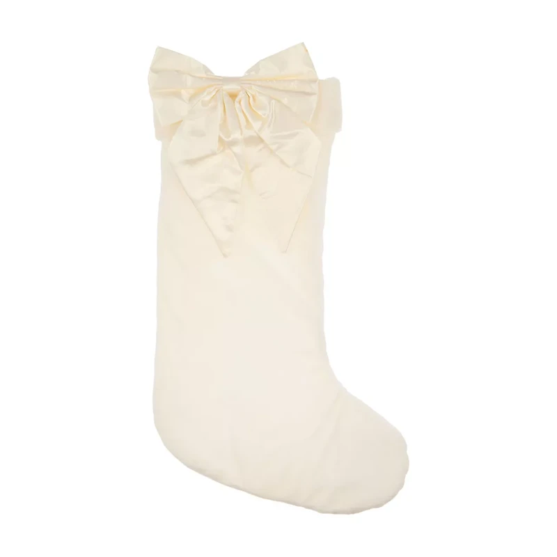 Christmas Bow Stocking, 20 in, Assorted
