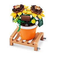 MAX Build More Premium Garden Building Bricks Collection by ZURU (Sunflower)