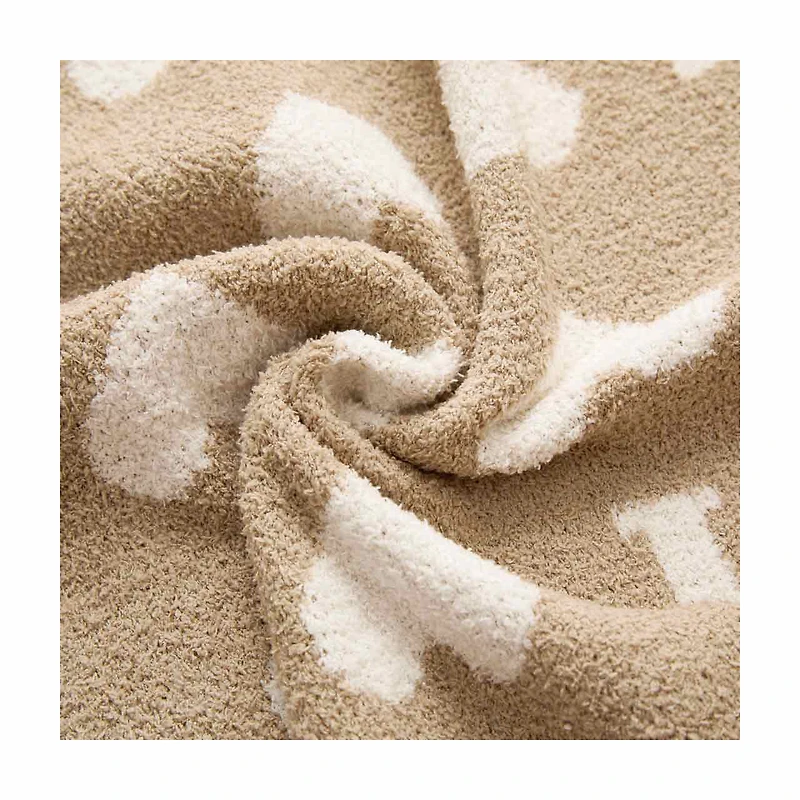 Snuggle Knit Throw, Beige, 50 in x 60 in