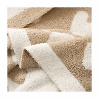 Snuggle Knit Throw, Beige, 50 in x 60 in