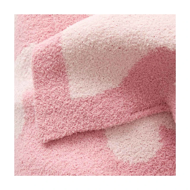 Snuggle Knit Throw, Pink, 50 in x 60 in