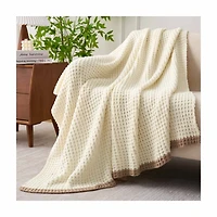 Everyday Waffle Throw, White, 50 in x 60 in