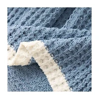 Everyday Waffle Throw, Blue, 50 in x 60 in
