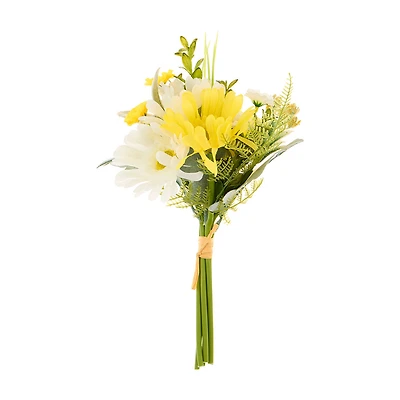 Artificial White Yellow Daisy Bouquet