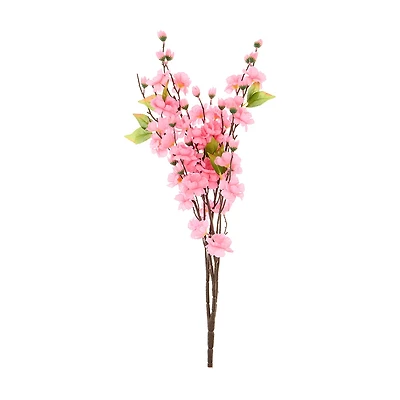 Artificial Dark Pink Cherry Blossom Bushel