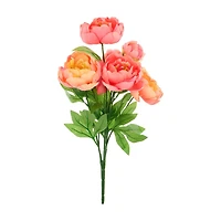 Artificial Pink Peony Bushel