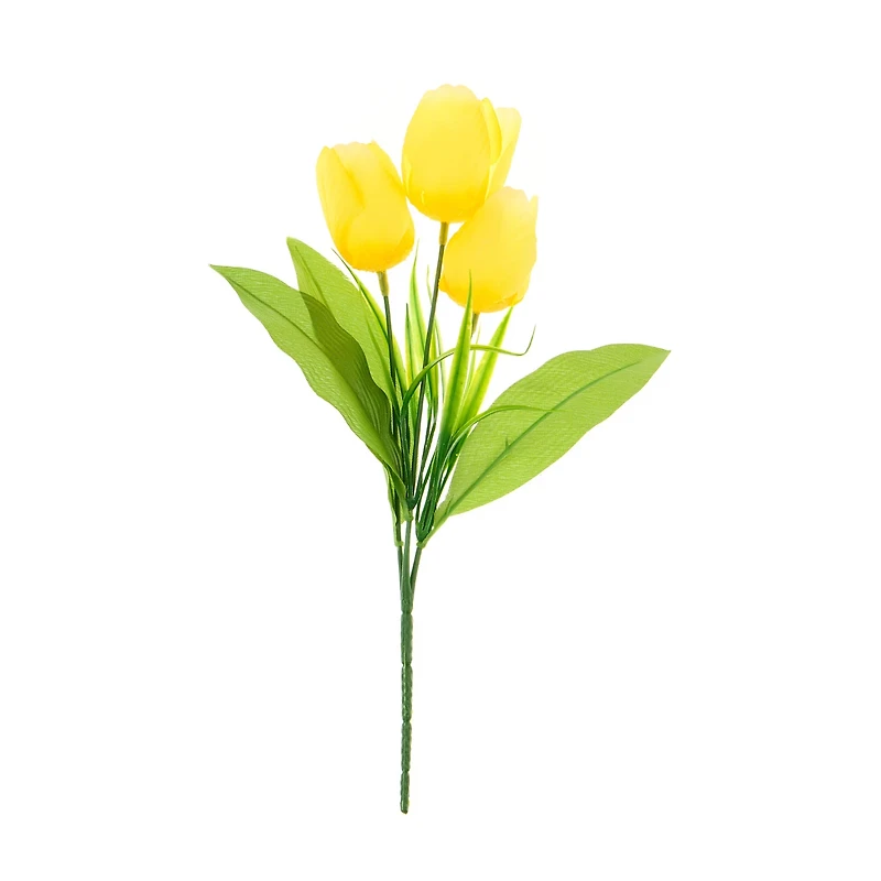 Artificial Yellow Tulip Bushel