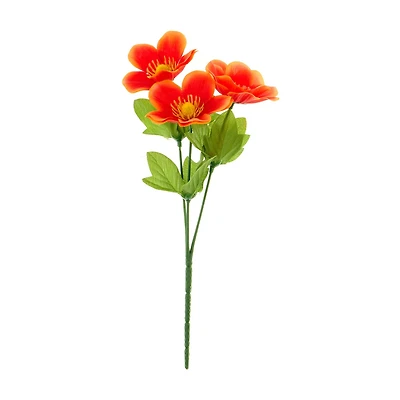 Artificial Orange Cosmos Bushel