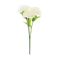 Artificial White Carnation Bushel