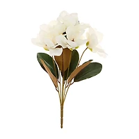 Artificial White Magnolia Bushel
