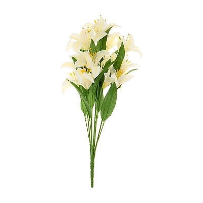 Artificial White Lilly Bushel