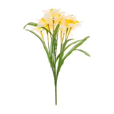 Artificial White Daffodil Bush