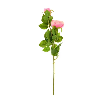 Artificial Pink Rose Stem
