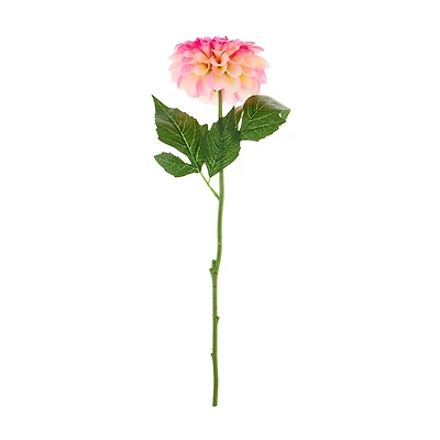 Artificial Pink Dahlia Stem