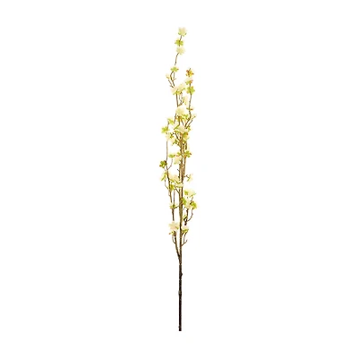 Artificial White Blossom Stem