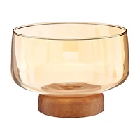 Rose Glass Trinket Bowl