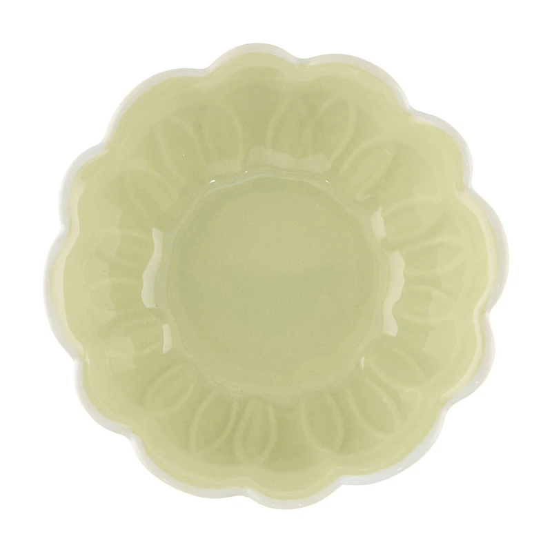 Ceramic Dish Trinket Holder, Green