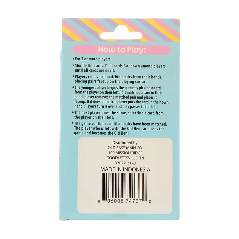 Easter "Old Hen" Old Maid Card Game