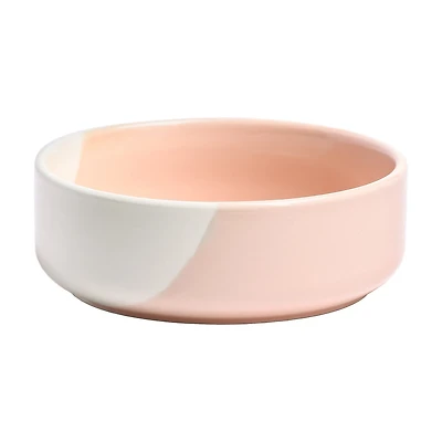 Pink Marbled Ceramic Pet Bowl, 1.47 cups