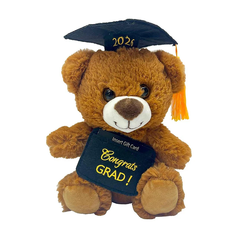 2026 Graduation Stuffed Bear, 7.5 in